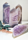 Amethyst Druzy Freeform Points