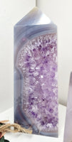 Amethyst Druzy Freeform Points