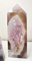 Amethyst Druzy Freeform Points