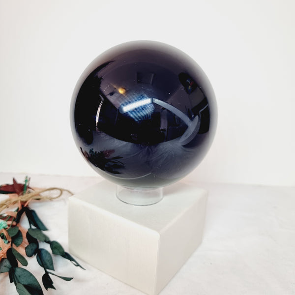 Obsidian Black Sphere Large